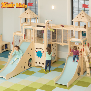 Aire de jeux en bois Montessori pour l'intérieur et l'<span class=keywords><strong>extérieur</strong></span>, équipement d'escalade et de jeu pour enfants, mobilier préscolaire pour la maternelle - Product Image 1