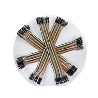 Kabel Jumper Flat Ribbon Terminal DuPont 2.54mm, Harness Kabel Listrik 1p hingga 40p untuk Aplikasi Elektronik