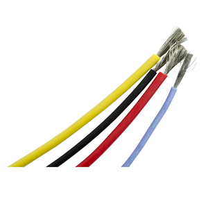 <span class=keywords><strong>ลวด</strong></span>ยางที่มีความยืดหยุ่น14AWG 400เส้นทองแดงดีบุกซิลิโคนอ่อนฉนวนเชื่อมต่อสายไฟสี<span class=keywords><strong>ดำ</strong></span>สีแดงฯลฯโรล300V ROHS - Product Image 2