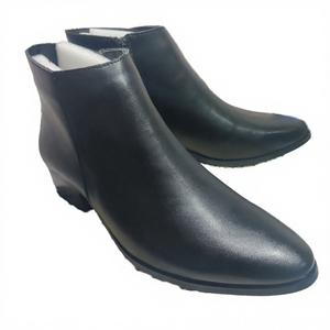 Chaussures habillées en cuir véritable de haute qualité, confortables, à bout pointu, mocassins pour hommes, printemps été, fermeture éclair - Product Image 4