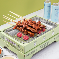Barbecues au charbon de bois portables de haute qualité pour l'extérieur, barbecue de jardin, barbecue jetable