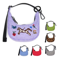 Pochette en nylon Qetesh, tendance, vente en gros, utilisation quotidienne, haute qualité, logo personnalisé, mini sac