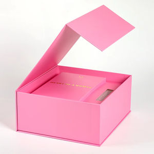 Custom Luxury <b>Pink</b> With Paper Foam Insert Magnetic Open Skincare Perfume <b>Gift</b> <b>Box</b> Packaging - Product Image 3