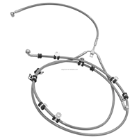 OEM Новый 3WAY 7056 сборка гибкий из нержавеющей стали плетеный передний тормозной шланг для ATV Can Am Maverick X3 Max 2017 турбо 2018