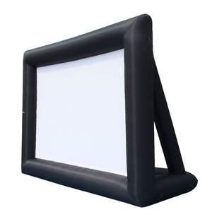 Pantalla de Proyección Inflable Negra para Exteriores, Venta Directa de Fábrica, Modelo 12, Grande, Portátil, de Tela Oxford para Publicidad - Product Image 1