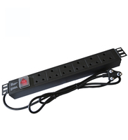 PDU de type Afrique du Sud, standard italien, en alliage d'aluminium, 12 ports, avec protection contre les surcharges