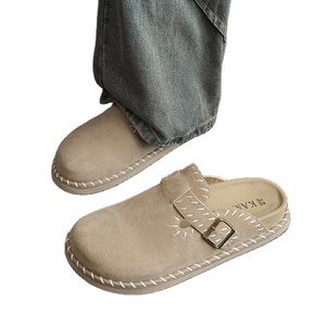 OKKO 2025 Sandalias de Plataforma con Suela Suave de Piel de Oveja y Entresuela de <span class=keywords><strong>EVA</strong></span> para Hombre y <span class=keywords><strong>Mujer</strong></span>, Nuevas, Modernas, Versátiles, Casuales, para Exteriores, Punta Cerrada - Product Image 1