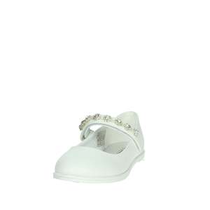 Zapatos Planos Gaelle Junior Blancos Tipo Mary Jane para Niñas con Correa de Pedrería - Product Image 6