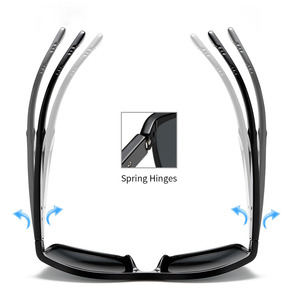 2025 Trend Factory Wholesale Custom Logo Cycling Outdoor Sport Square Polarized <b>Mens</b> Sunglasses - Product Image 2