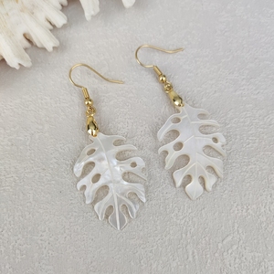 <span class=keywords><strong>Orecchini</strong></span> Pendenti in Conchiglia Naturale Hawaiana a Forma di Foglia, Gioielli alla Moda, Regalo <span class=keywords><strong>per</strong></span> Vacanze al Mare, Prezzo all'Ingrosso - Product Image 3