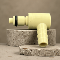 Raccord rapide mâle BRT 1/8'' en POM avec raccord de tuyau à barbillon et ressort en acier inoxydable 316, pression nominale 120 psi