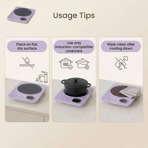 Cuisinière <span class=keywords><strong>à</strong></span> <span class=keywords><strong>induction</strong></span> intelligente portable 3500W Écran tactile numérique Cuisson rapide Économie d'énergie Légère - Product Image 6