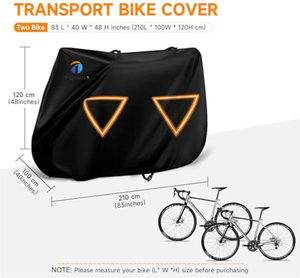 Stockage extérieur étanche toutes saisons 600D Oxford Bike Cover SUV-Réflecteurs de nuit légers pour le <span class=keywords><strong>transport</strong></span> - Product Image 4