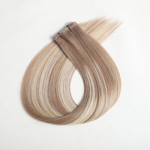 Mềm Mại Và Ánh Sáng Mới Thiên Tài Sợi Ngang Phần Mở Rộng Tóc Đôi Rút Ra Mượt Thẳng Sóng Phong Cách 100% Remy Trinh Nữ Châu Âu Con Người Tóc - Product Image 3