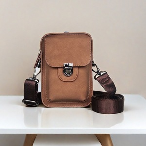 Sac messager décontracté pour homme, très vendu, nouveau sac banane en daim avec poche pour téléphone portable - Product Image 2