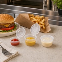 Gobelet à condiments personnalisé en forme de bol profond pour la restauration, impression de logo sur mesure, prise en charge des commandes en gros