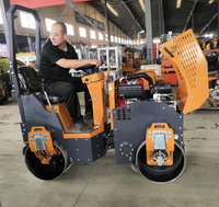 Rouleau compresseur routier à tambour simple ou double de 1 tonne, 1,5 tonne, 2 tonnes, 3 tonnes, auto-propulsé, à marche arrière, vibratoire