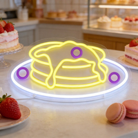 Enseigne néon LED USB dimmable pour propriétaires de boulangerie, café, pâtisserie, pancarte néon Pancake pour vitrine, mur, décoration commerciale