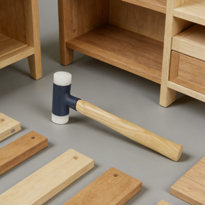 Martelli per Installazione con Testa in Nylon, Manico in Legno <span class=keywords><strong>di</strong></span> Faggio, Colonne in Acciaio Integrate e Testa del Martello Fissa e Sostituibile - Product Image 1