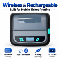 Printer Thermal Portabel XP-P441B 4 Inci 203DPI Bluetooth USB Baterai 2500mAh untuk Pesanan dan Tiket Mobile