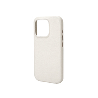 Étui de téléphone en toile blanche pour iPhone, coque de protection minimaliste, légère et fine