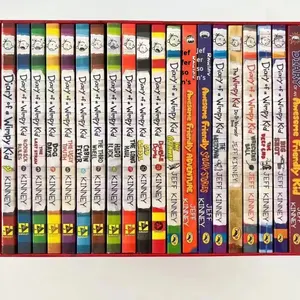 Diario de un Niño Corrupto 1-25, Libro de Capítulos en Inglés, Juego de 24 Volúmenes en Caja, Encuadernación Perfecta, Grabado en Relieve, Hecho en China - Product Image 2