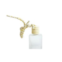 Flacon de 10 ml pour désodorisant de voiture, flacon suspendu avec couvercle en bois, flacons vides pour parfum de voiture