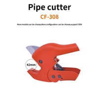 Coupe-tuyaux en PVC à cliquet en aluminium 42mm Outil de coupe de tuyaux en plastique Ciseaux à tuyaux de haute qualité Équipement de plombier professionnel