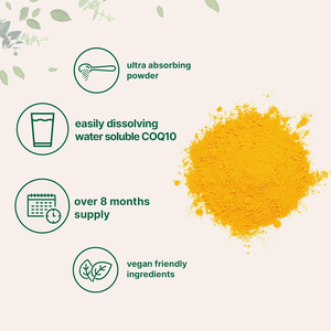 Nano Ubiquinolo 100 мг, Органическая чистая растворимая 98% Коэнзим Q10 - Product Image 3