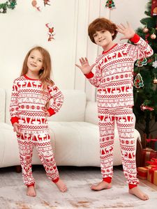 Noel eşleştirme aile pijamaları Xmas karikatür Santa Elk baskı Pjs yetişkin çocuk giyim parti tatil pijama pijama setleri - Product Image 2