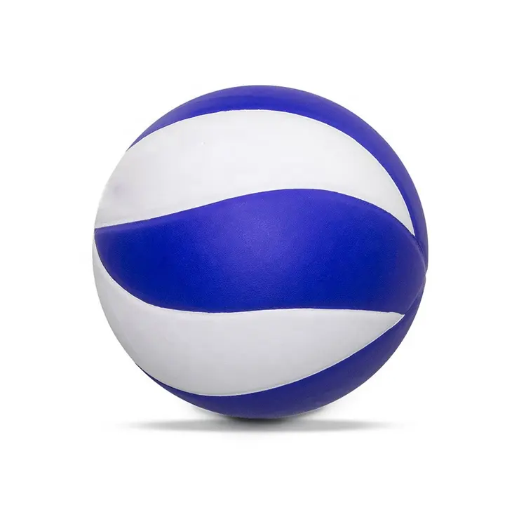 Популярный синий и белый волейбол на заказ, многоразмерные печатные узоры, долговечность, хорошее качество, оптовая продажа с завода, волейбол
