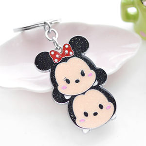 Haute qualité personnalisé plusieurs couleurs Kawaii forme Anime brillant rose métal étiquette porte-clés - Product Image 4