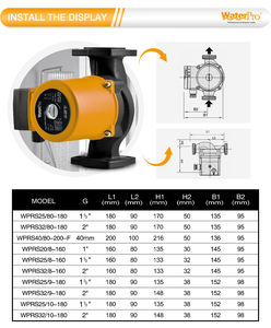 Bomba de Circulación Automática Silenciosa de 248W 220V, Bomba de Agua Caliente para Suministro de Calentador de Agua - Product Image 2