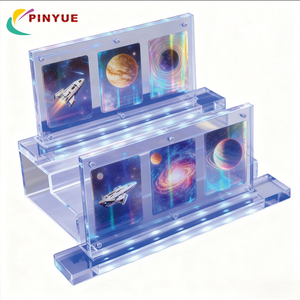 Support de Présentation Rotatif Pliable Moderne Écologique pour Cartes TCG, Décoration Intérieure, Présentoir Autonome en Acrylique Transparent 35PT - Product Image 1