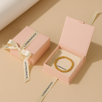 Lionwrapack Boîtes à bijoux personnalisées avec fermeture à ruban Emballage en papier écologique pour bagues Bracelets B2B vente en gros