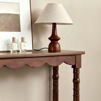 Table console moderne en bois massif avec rangement, design écologique et durable pour salon, villa, hôtel