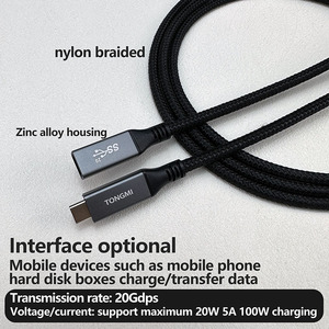 100W Wholesale 1M 2M 3M USB 3.2 <strong>Cable</strong> 5A 20GdpsType C Usb Fast Charging <strong>Cable</strong> Data <strong>Cables</strong> for <strong>Iphones</strong> 15 Pro Max to Android - Product Image 3