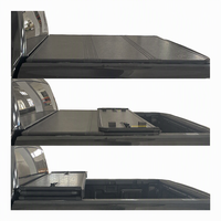 Bâche de benne électrique rétractable en alliage d'aluminium Noisen, pliable en trois parties, étanche avec verrouillage de hayon pour Toyota, Mitsubishi, Isuzu