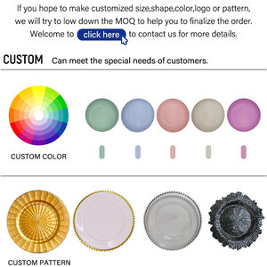 Piatti caricabatteria in plastica da 13 pollici per festa di compleanno decorazione da <span class=keywords><strong>tavolo</strong></span> - Product Image 4