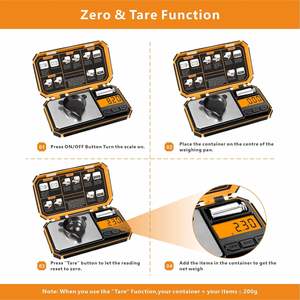 200g * 0.01g 전자 균형 미니 골드 전자 0.01 전문 정확한 그램 무게 다이아몬드 포켓 디지털 보석 저울 - Product Image 3