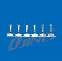Connecteur de câble banane à sertir JINDA S11-T de haute qualité, fiche d'alimentation en cuivre et laiton, borne de batterie pour PCB, pas de 2,5 mm, ODM/OEM Chine