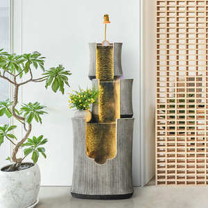 Fontaine murale à rideau d'eau Quanfangyuan 110-230V, décoration intérieure pour salon, salon de thé, bureau, Feng Shui - Product Image 4