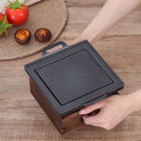 Four à barbecue coréen personnalisé en gros, revêtement en poudre, pour restaurant, sushi, cantine, izakaya, différentes tailles disponibles