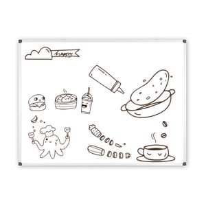 Tableau blanc magnétique effaçable à sec avec cadre en aluminium <span class=keywords><strong>de</strong></span> 18x24 "24x36" plateau d'écriture mural en acier galvanisé - Product Image 6