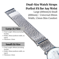 Bracelet de montres intelligentes à boucle milanaise en acier inoxydable Bracelet de montre de remplacement à double fermoir magnétique en acier inoxydable 444