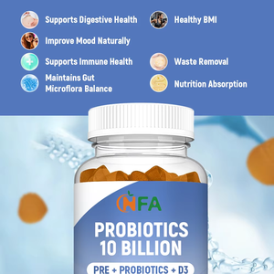 Best Selling Probiotics Gummies for Adults 10 Billion CFU Probiotic <b>Blend</b> Extract Immune System Support Pregnant Women - Product Image 6