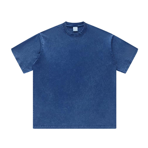 Camiseta Oversize de Manga Corta para Hombre con Lavado Ácido Tono Óxido, Efecto de Color Cálido Degradado y Acabado Artesanal Desgastado – Prenda Esencial - Product Image 1