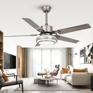 Meilleure Qualité Ventilateur de Plafond Industriel Moderne Lame Style Chinois 6 vitesses Ventilateur de Plafond Led Haut de Gamme avec Lumière