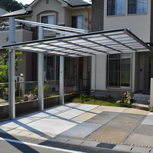 Cochera de Policarbonato con Techo de Aluminio de 3mx5.5m, Certificación CE, Impermeable, Protección UV, Diseño Moderno y Duradero, Garantía de 15 Años - Product Image 1