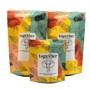 Custom Printing 35g Holographic 200mm Resealable Ziplock Smell Proof Gusset Tea Bag Snack Baggies Edible Packaging Mylar Bag